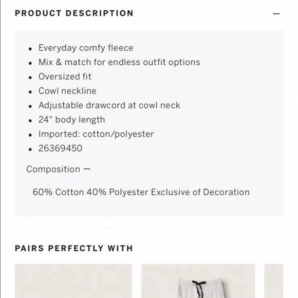 PINK BLING classic pant long sleeve campus tee cowl neck pullover GLITTER LOGO - Picture 11 of 12